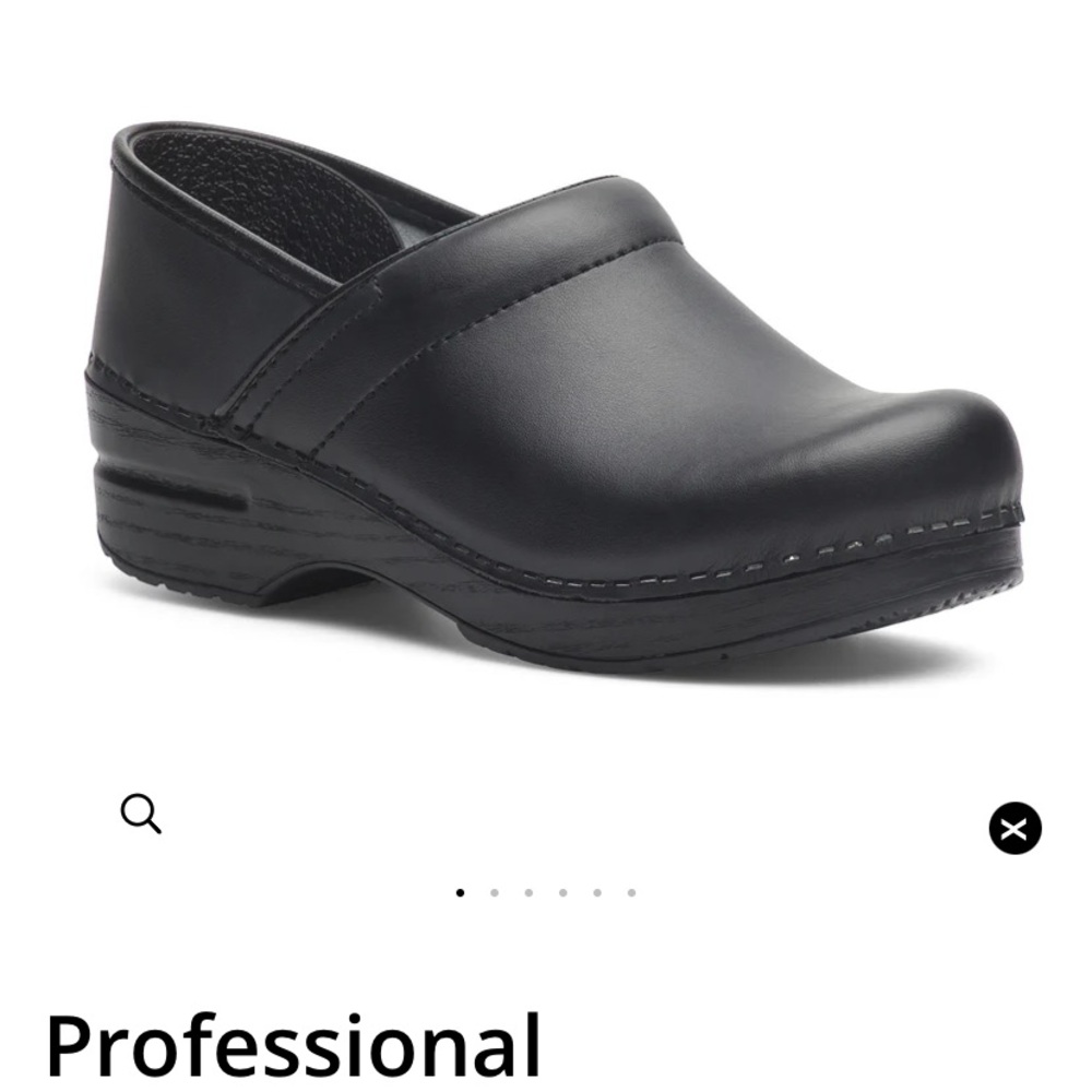 Dansko Professional Clogs Black Leather 38
